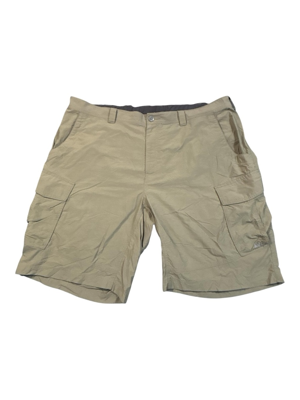 REI Co-op Men XXL Cargo Shorts Khaki Tan Hiking Outdoors Nylon Lightweight 16074